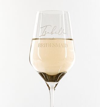 Personalised Mother Of The Bride Wine Glass, 9 of 12