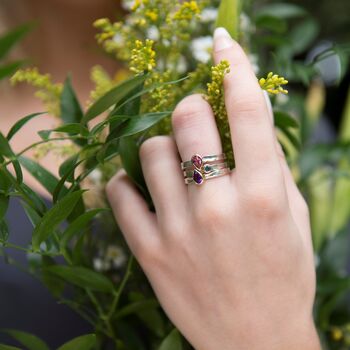 Unusual August Birthstone Peridot Alice Ring, 6 of 6