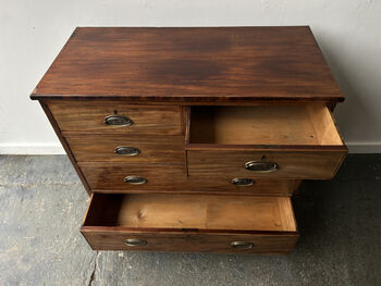 19th Century Georgian Antique Mahogany Chest Of Drawers, 8 of 12
