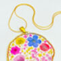 Large Statement Necklace With Colourful Flowers, thumbnail 9 of 12