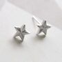 Sterling Silver Solid Star Stud Earrings, thumbnail 1 of 9