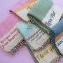 Personalised Cotton Throw Blanket, Anniversary Gift, thumbnail 8 of 12