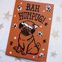 Pug Dog Funny Pack Of Christmas Cards Five Or 10, thumbnail 2 of 2