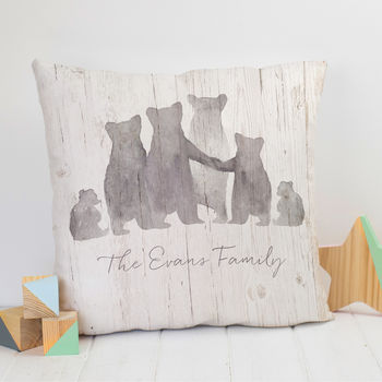 Personalised Bear Family Cushion, 7 of 12