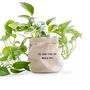 'Keep Blooming' Canvas House Plant Pot For Gardeners, thumbnail 5 of 6