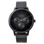 Pembrey Men's Personalised Black Leather Multi Dial Watch, thumbnail 2 of 7