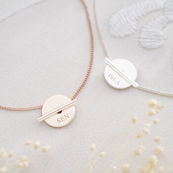Martha Disc And Bar Personalised Bracelet, 2 of 12