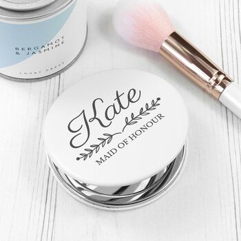 Custom Bridal Party Compact Mirror, 4 of 5