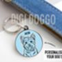 West Highland Terrier Outline ID Tag, thumbnail 2 of 4