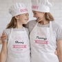 Personalised Matching Family Apron Chef Hat, thumbnail 1 of 3