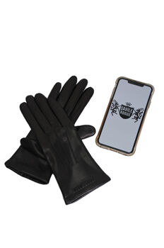 Men's And Ladies Leather Touch Screen Gloves, 8 of 12