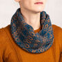 Knitted Cowl Neck Scarf Tree Pattern, thumbnail 4 of 12