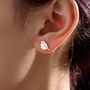 Sterling Silver Robin Bird Stud Earrings, thumbnail 5 of 12