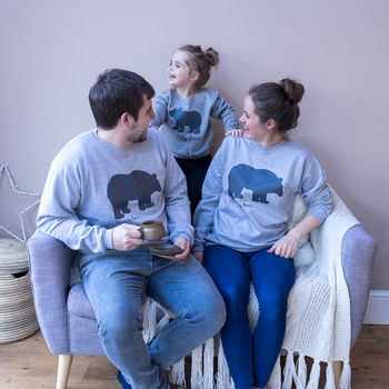 Personalised Daddy And Baby Bear Sweatshirt Set, 3 of 5