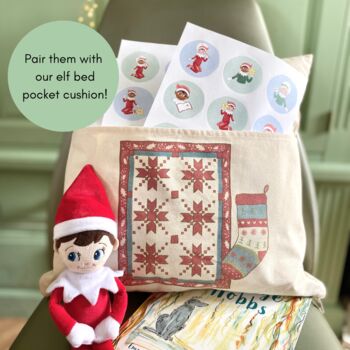 Elf Reading Challenge Advent Sticker Set, 5 of 6