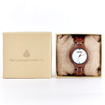 The Magnolia: Handmade Natural Wood Wristwatch, 2 of 8