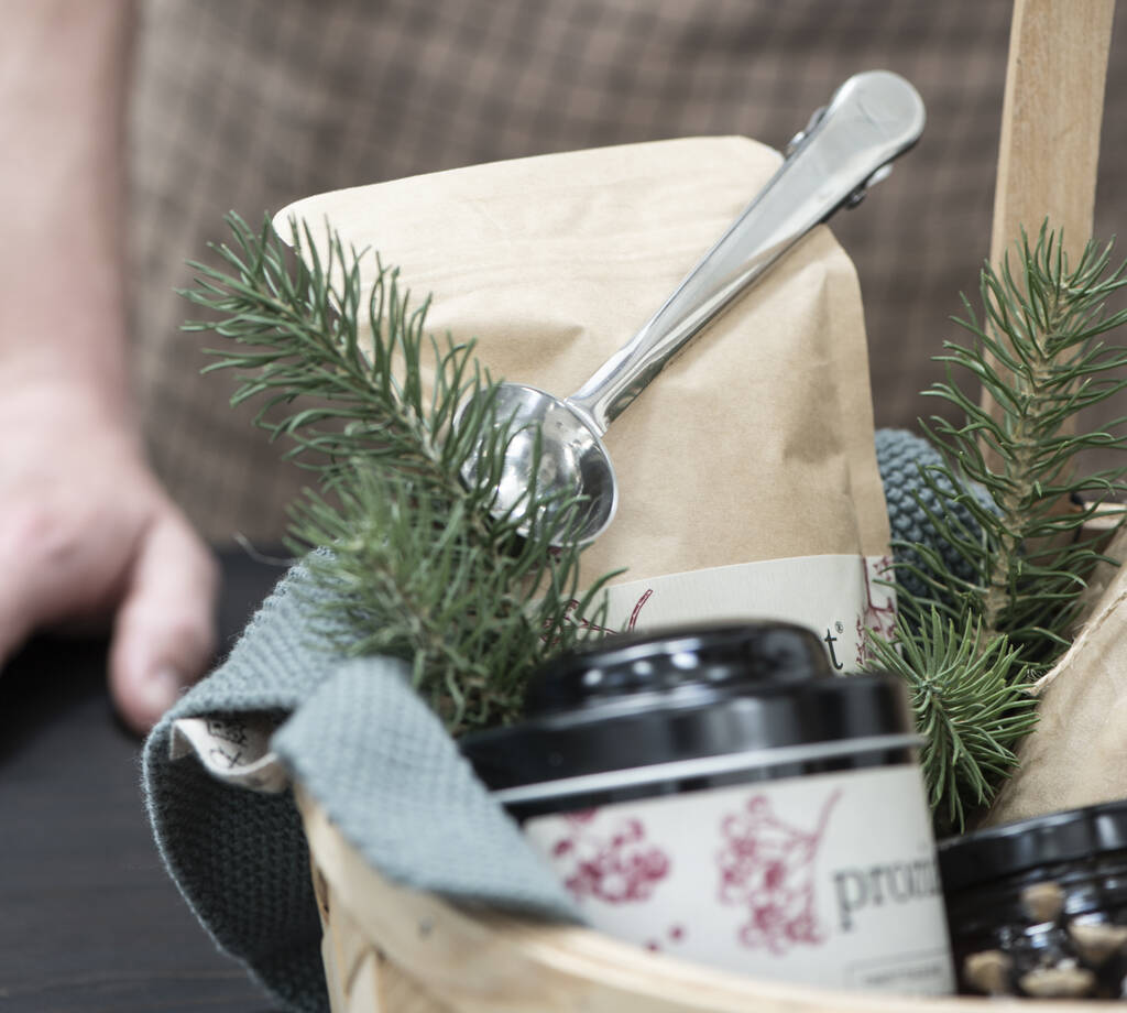 Stainless Steel Coffee Scoop And Clip By Attic Room