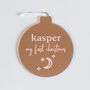Personalised My First Christmas Star And Moon Bauble, thumbnail 2 of 4