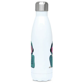 Anime Girl Drinking Boba Insulated Drink Bottle, 2 of 6