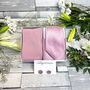 Sweet Pink Shantung Wedding Tie Set, thumbnail 5 of 10