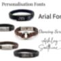 Personalised Black Leather Wrap Heart Urn Bracelet With Custom Engraving, thumbnail 7 of 8