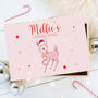 Personalised Pink Deer Christmas Eve Box, thumbnail 1 of 3