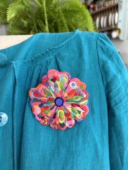 Flower Power Statement Brooch, 3 of 3