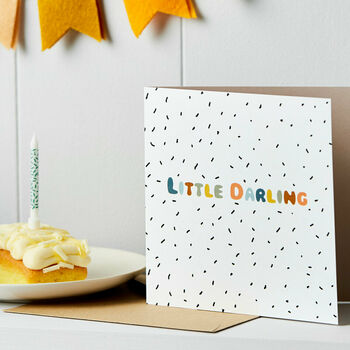 Little Darling Congratulations New Baby Card, 3 of 3