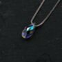 Sterling Silver Tiny Little Colour Changing Crystal Pendant Necklace, thumbnail 6 of 12