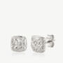Gold Or Silver Small Textured Square Stud Earrings, thumbnail 3 of 6