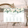 Wedding Table Plan In White And Green Floral, thumbnail 2 of 6