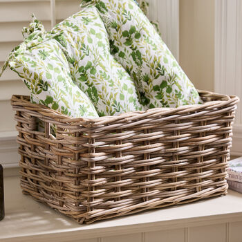 Grey Rattan Storage Basket, 5 of 7