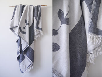 Home Sweet Home, Double Layer Cotton Throw, 2 of 11