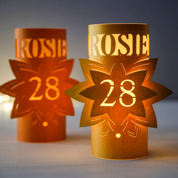 60th Personalised Birthday Star Lantern Centrepiece, 12 of 12