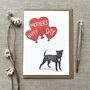 Personalised Patterdale Terrier Mother's Day Card, thumbnail 1 of 2