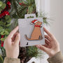 Fox Red Labrador Dog Christmas Decoration Personalisation Available, thumbnail 2 of 5