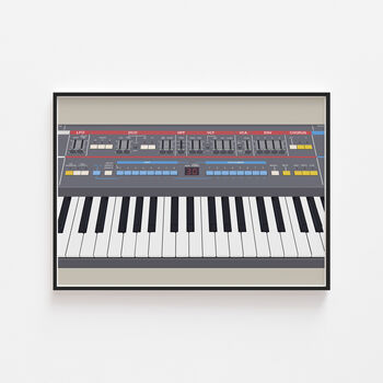 Synthesizer Keys Print | Juno Synth Poster, 7 of 10