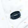 8mm Mens Matt Silver Plated Steel Wide Band Ring, thumbnail 12 of 12