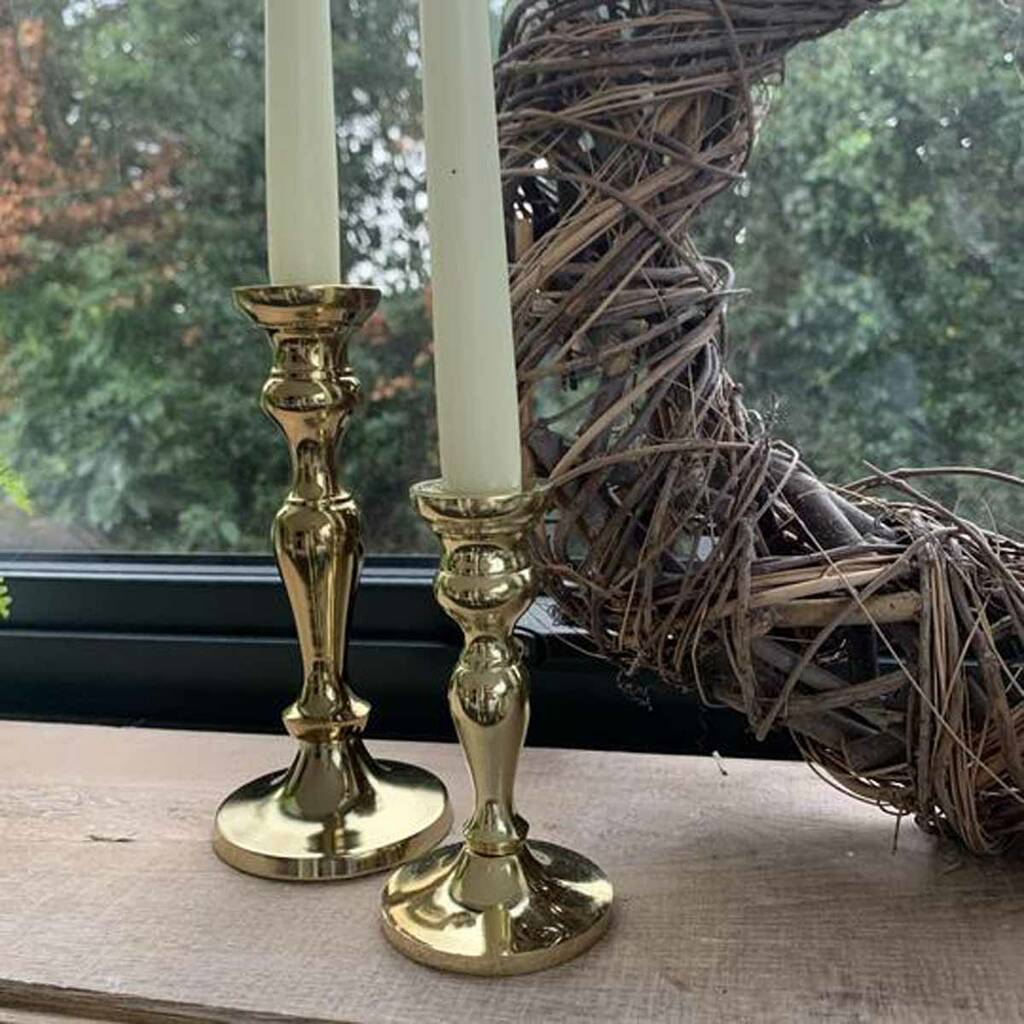 Bronze Candle Sticks – Set Of 2 – The Wedding of My Dreams