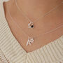 925 Sterling Silver Zodiac And Birthstone Necklace, thumbnail 3 of 9
