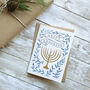 Happy Hanukkah Hand Painted Card, thumbnail 1 of 3