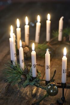 Personalised Advent Candle Set, 5 of 6