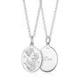 Engraved Sterling Silver Capricorn Zodiac Necklace, thumbnail 1 of 7