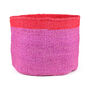 Imani: Xl Pink And Red Storage Basket, thumbnail 1 of 6