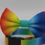 Rainbow Ombre Dog Bow Tie, thumbnail 6 of 10