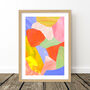 Rainbow Abstract Shell Collage Art Print, thumbnail 5 of 8