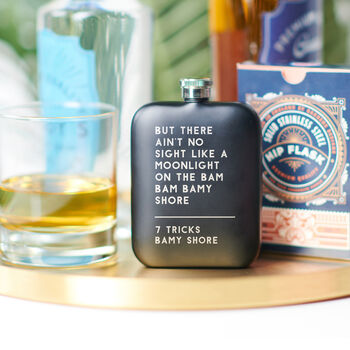 Personalised Song Lyric Hip Flask, 7 of 9