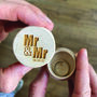 Mr And Mr Personalised Wedding Ring Box, thumbnail 2 of 3