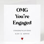 Omg You're Engaged Card, thumbnail 1 of 3