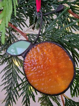 Glass Clementine Christmas Ornaments Keepsake, 4 of 7